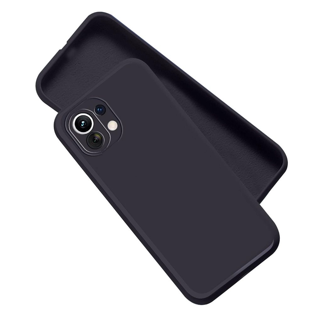 Чехол Helmet Xiaomi Mi 11 Lite Liquid Silicone Black