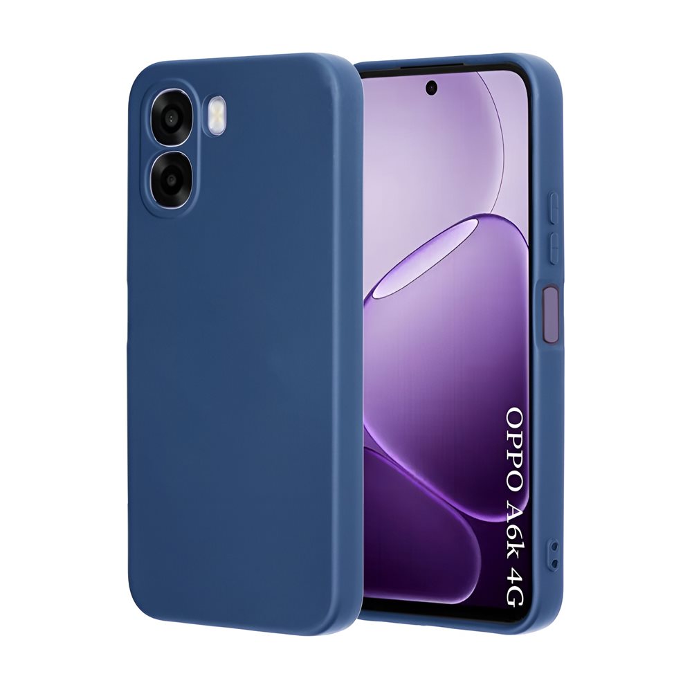 Husă WOO OPPO A6K 4G Liquid Silicone, Blue