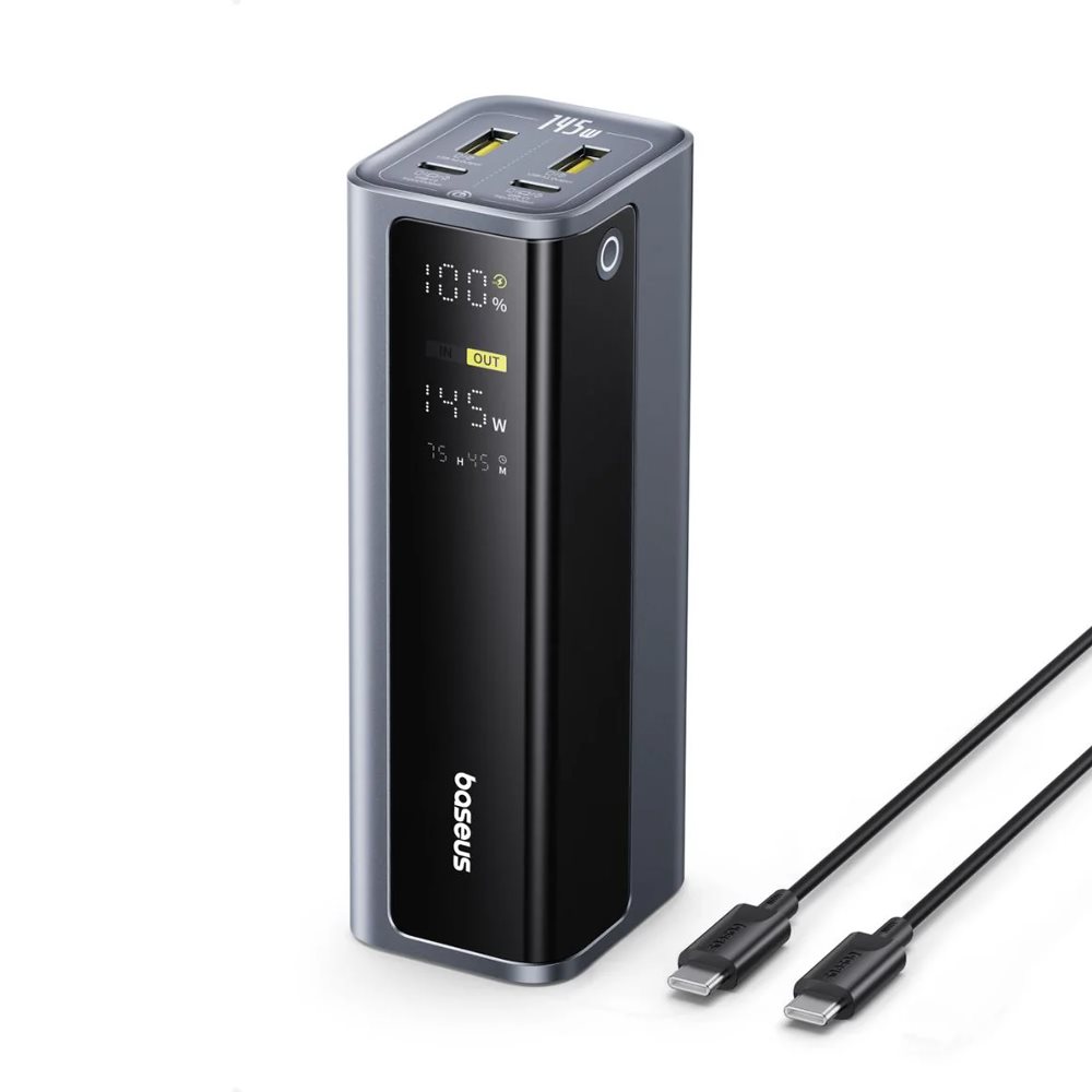 Внешний аккумулятор Baseus EnerGeek GP12 20800mAh 145W + кабель Type-C, Space Grey