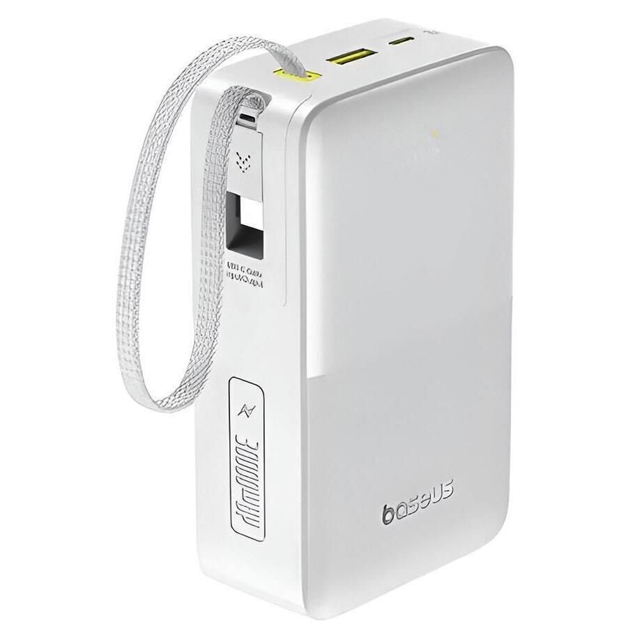 Внешний аккумулятор Baseus EnerFill FC51 Bipow 2 Pro Digital Display 30000mAh, Moon White