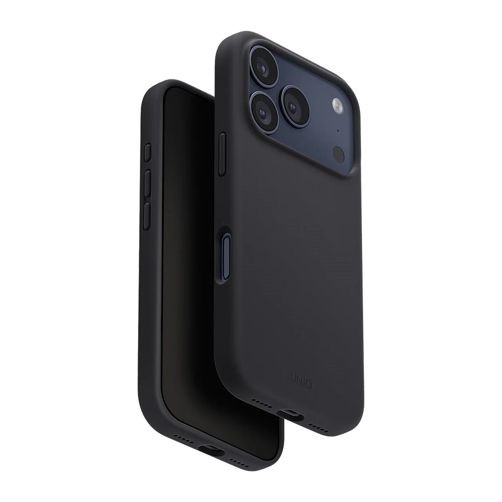 Чехол UNIQ iPhone 17 Pro Max Hybrid MagClick Lino, Charcoal Grey