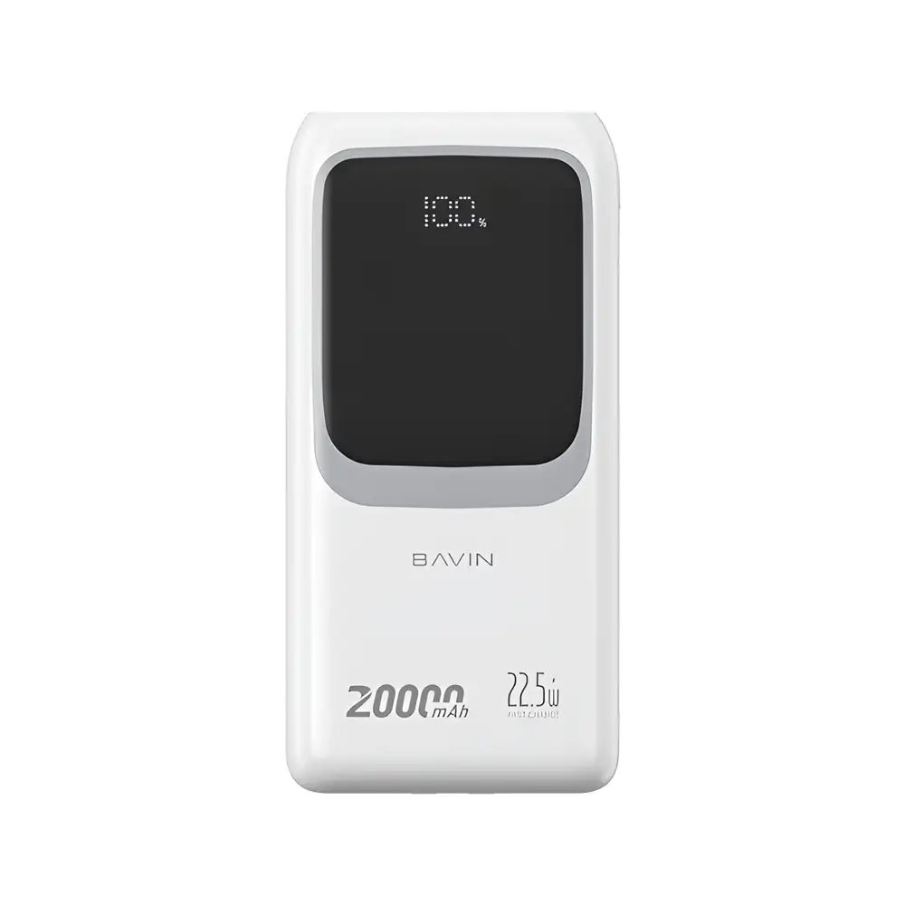 Внешний аккумулятор BAVIN PC1030S 20000mAh, 22.5W, White