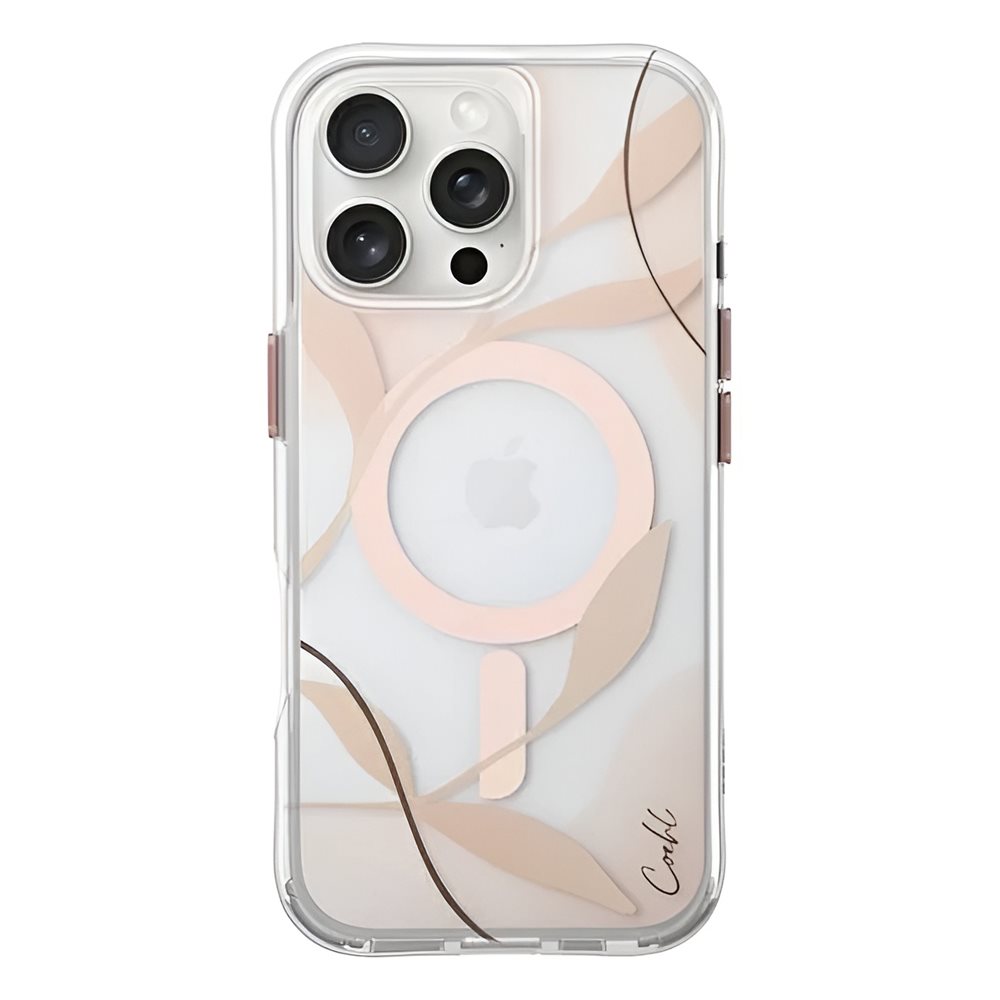 Чехол Uniq Apple iPhone 16 Pro Max Coehl with Magclick Charging Verdure, Spring Blossom