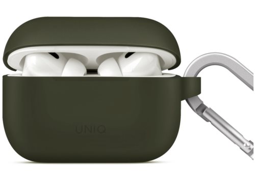 Husă pentru căști UNIQ Silicon Moss AirPods Pro 2, Green