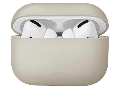 Husă pentru căști UNIQ Lino Hybrid AirPods Pro, Ivory