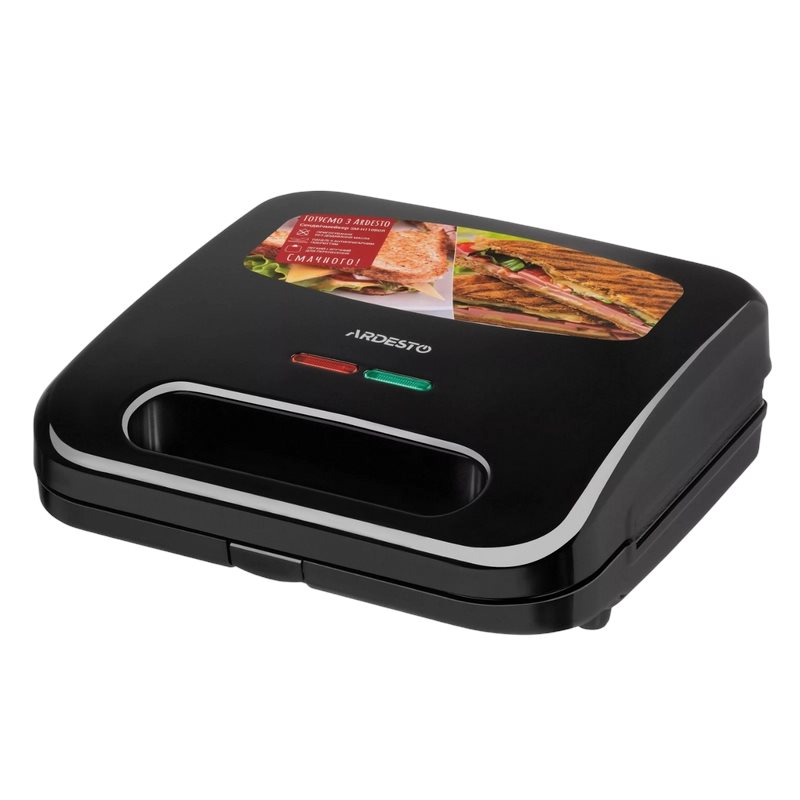 Aparat de făcut sendvișuri Ardesto SM-H110BGR, Black