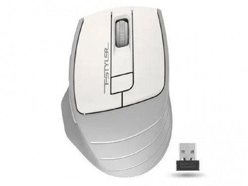 Mouse wireless A4Tech FG30S Silent 2000 DPI, Grey/White