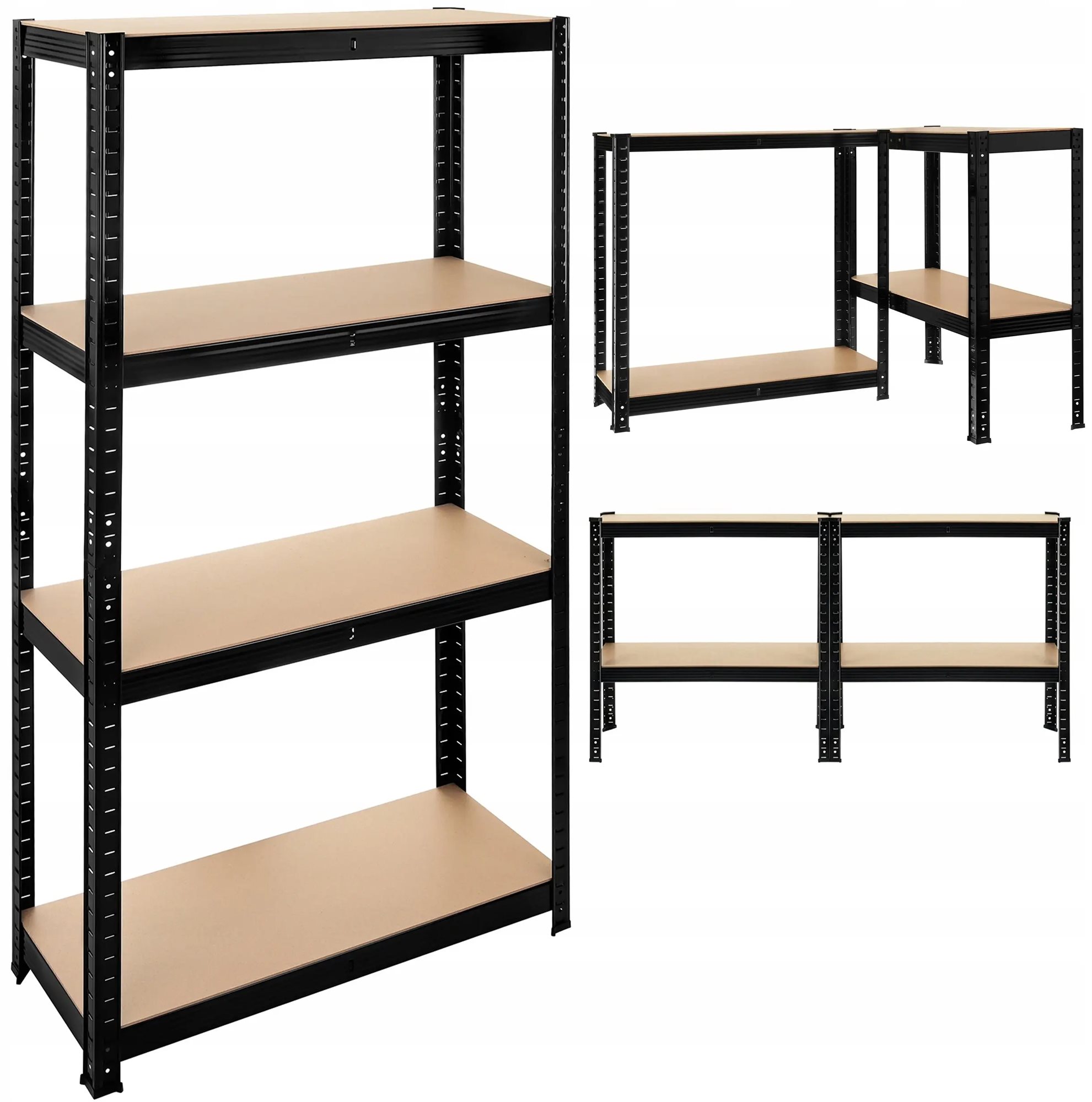 Стеллаж Iso Trade 27341 150x75x30 Black