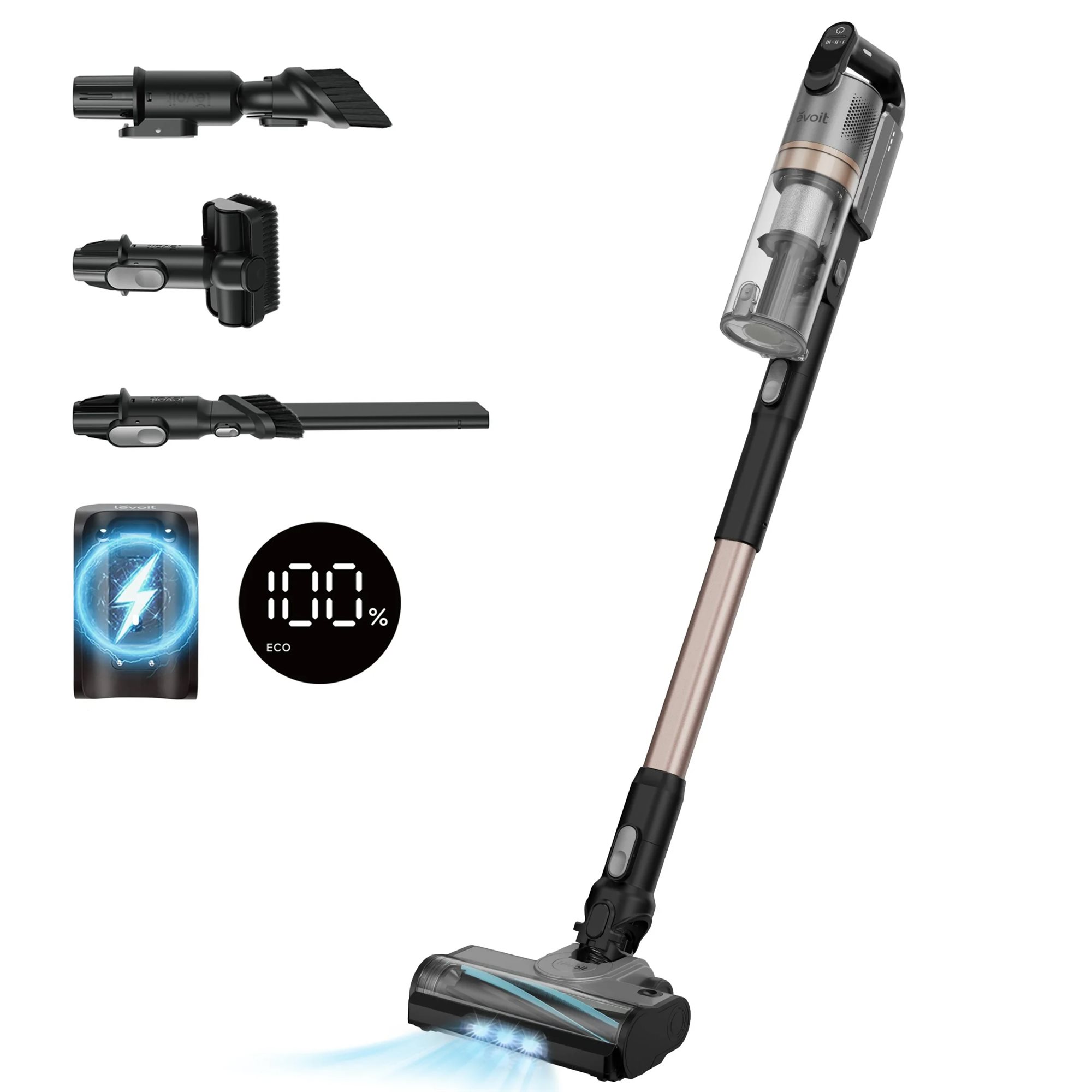 Вертикальный пылесос Levoit LVAC300, Black/Silver