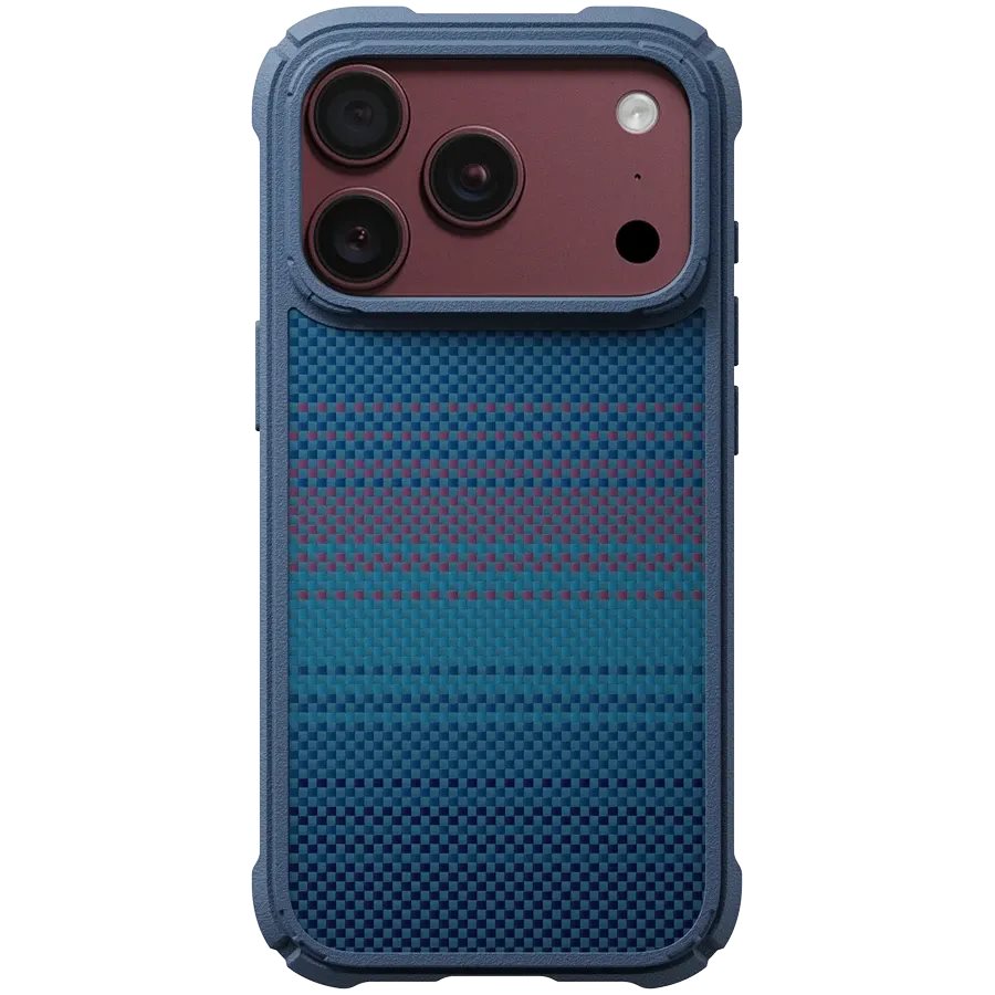 Чехол Pitaka Moonrise Nights iPhone 18 Pro Midnight Cairn