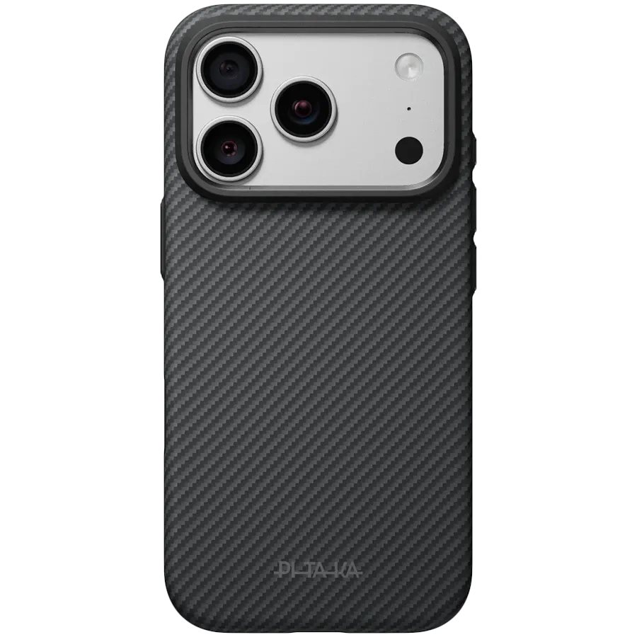 Husa Pitaka Classic Summa iPhone 18 Pro Black Grey