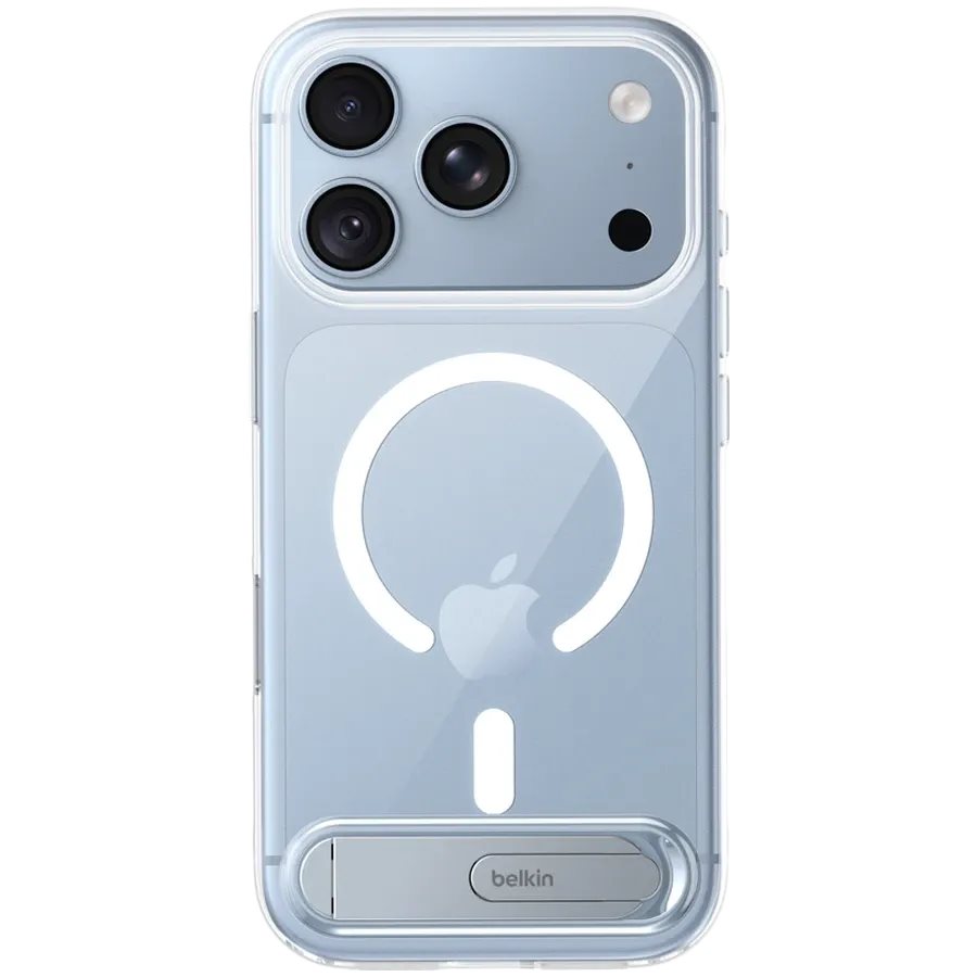 Husa Belkin Magnetic Kickstand iPhone 18 Pro Max Clear