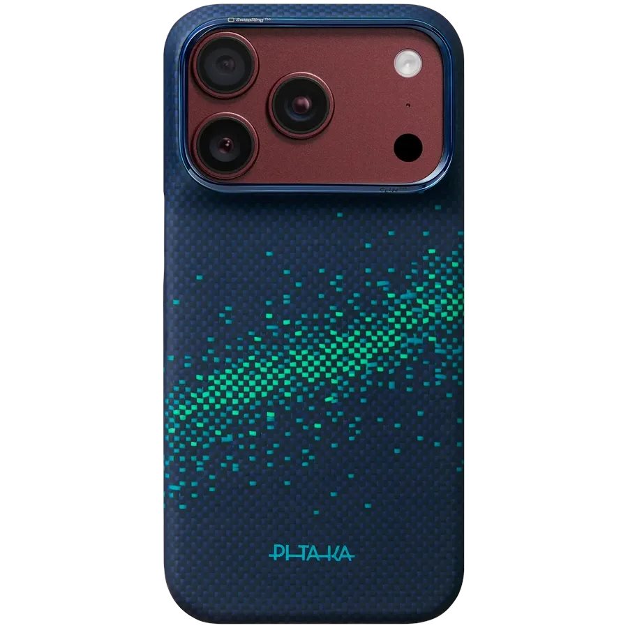 Husa PITAKA Milky Way Galaxy iPhone 18 Pro Nearfield Blue