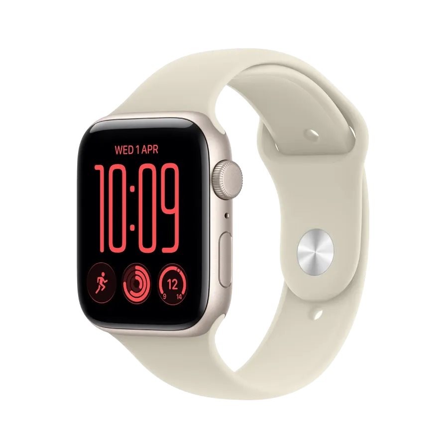 Умные часы Apple Watch SE 3 GPS 40mm MJKR4 Starlight Aluminium Case Sand Sport Band S/M