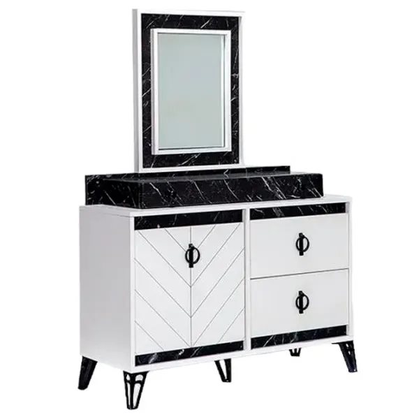 Masă de toaletă Moda Life Avrupa White/Black