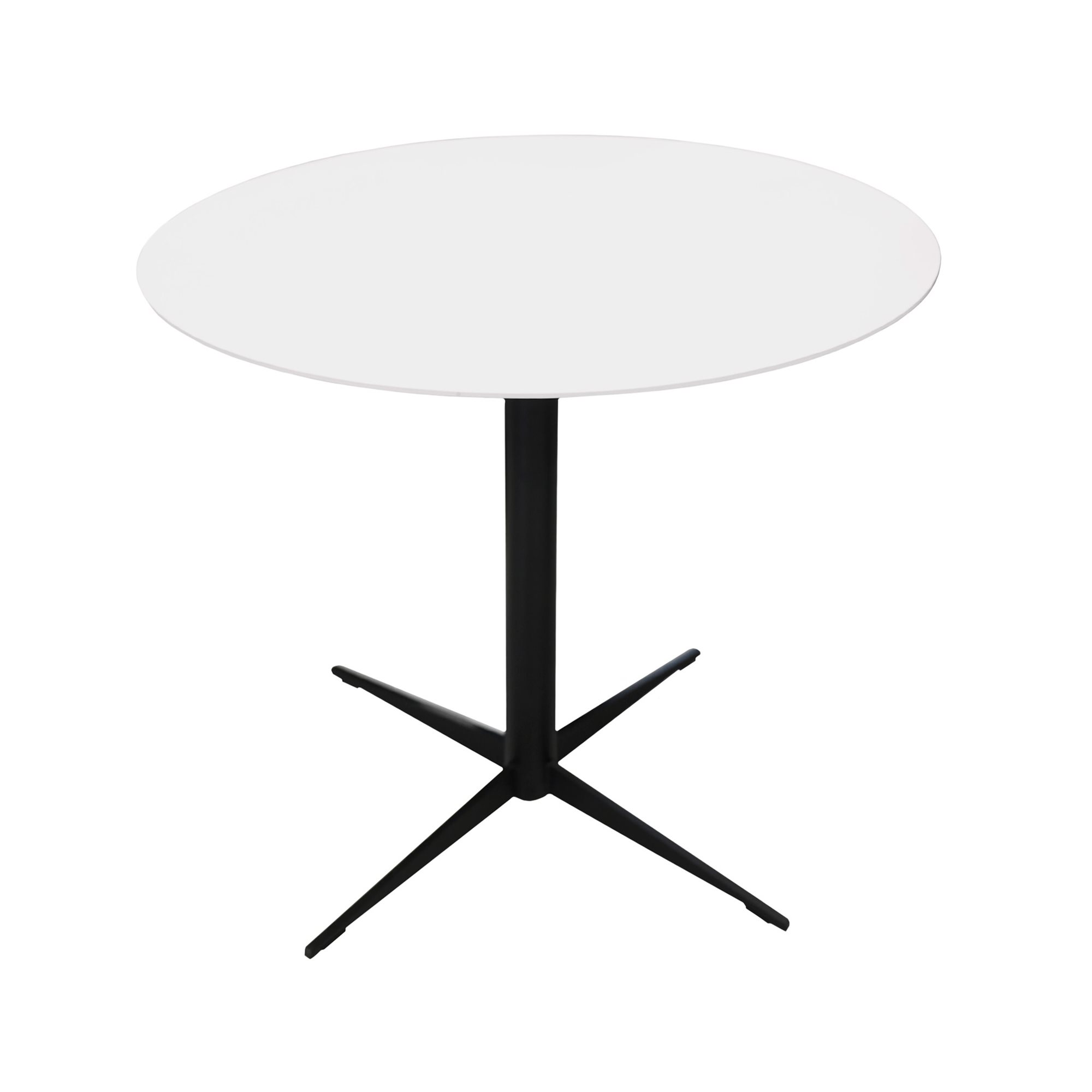 Masă HoReCa Soleia, Ø80xH65 cm, metal, alb