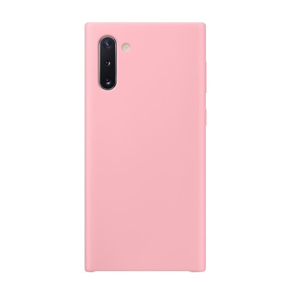 Husă Helmet Liquid Silicone pentru Samsung Galaxy Note10, roz