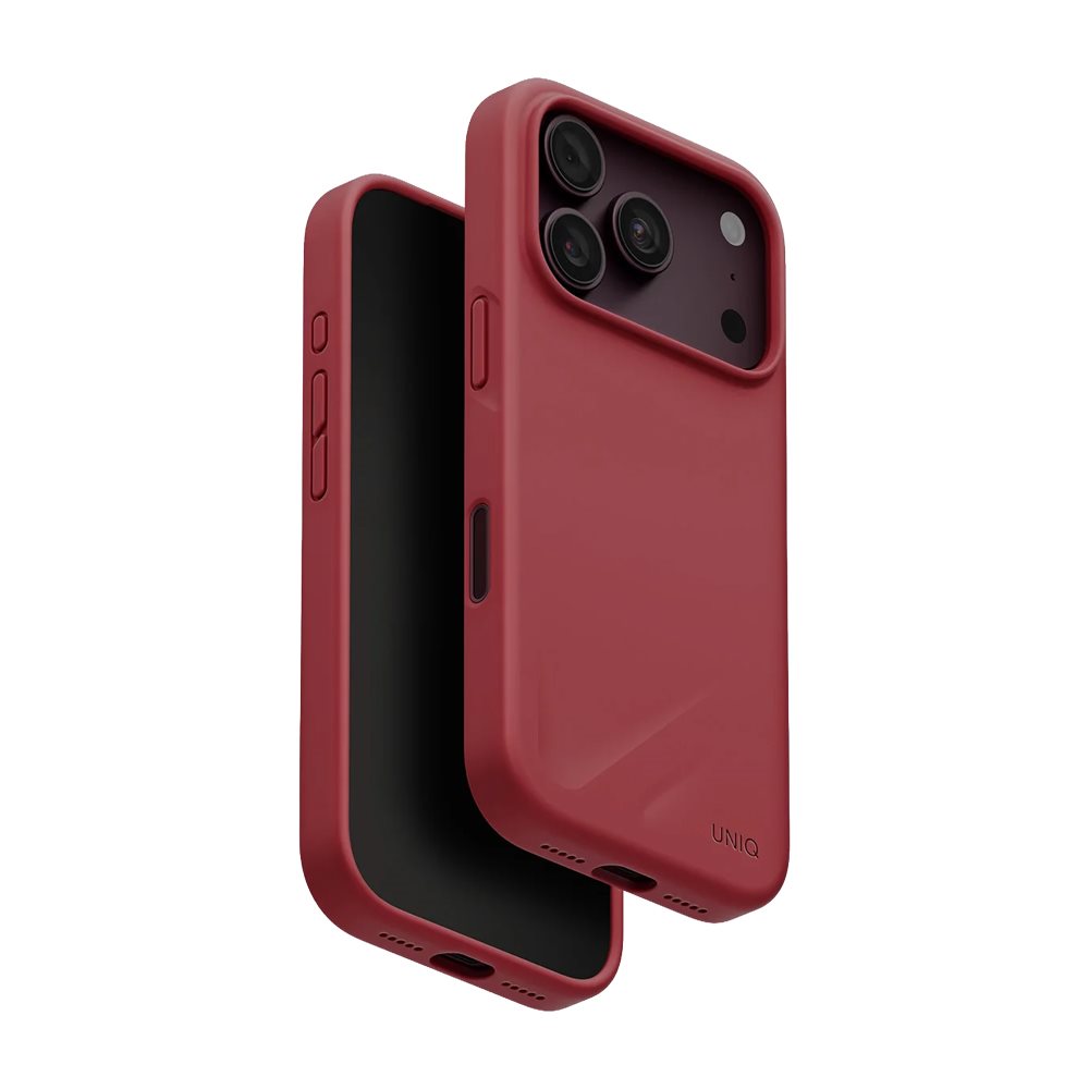 Чехол Uniq Lino Hybrid MagClick для iPhone 18 Pro Max, Cranberry Red