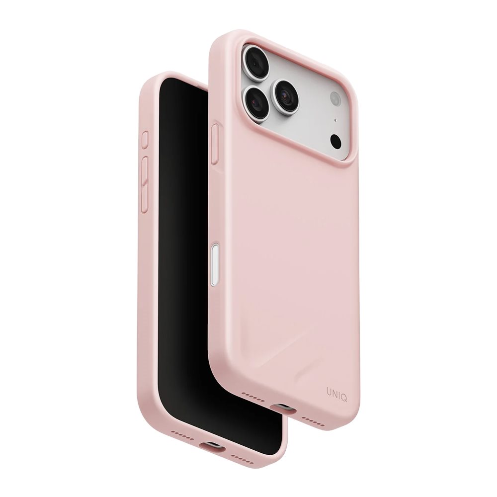 Чехол UNIQ Lino Hybrid MagClick для iPhone 18 Pro Max, Pale Rose