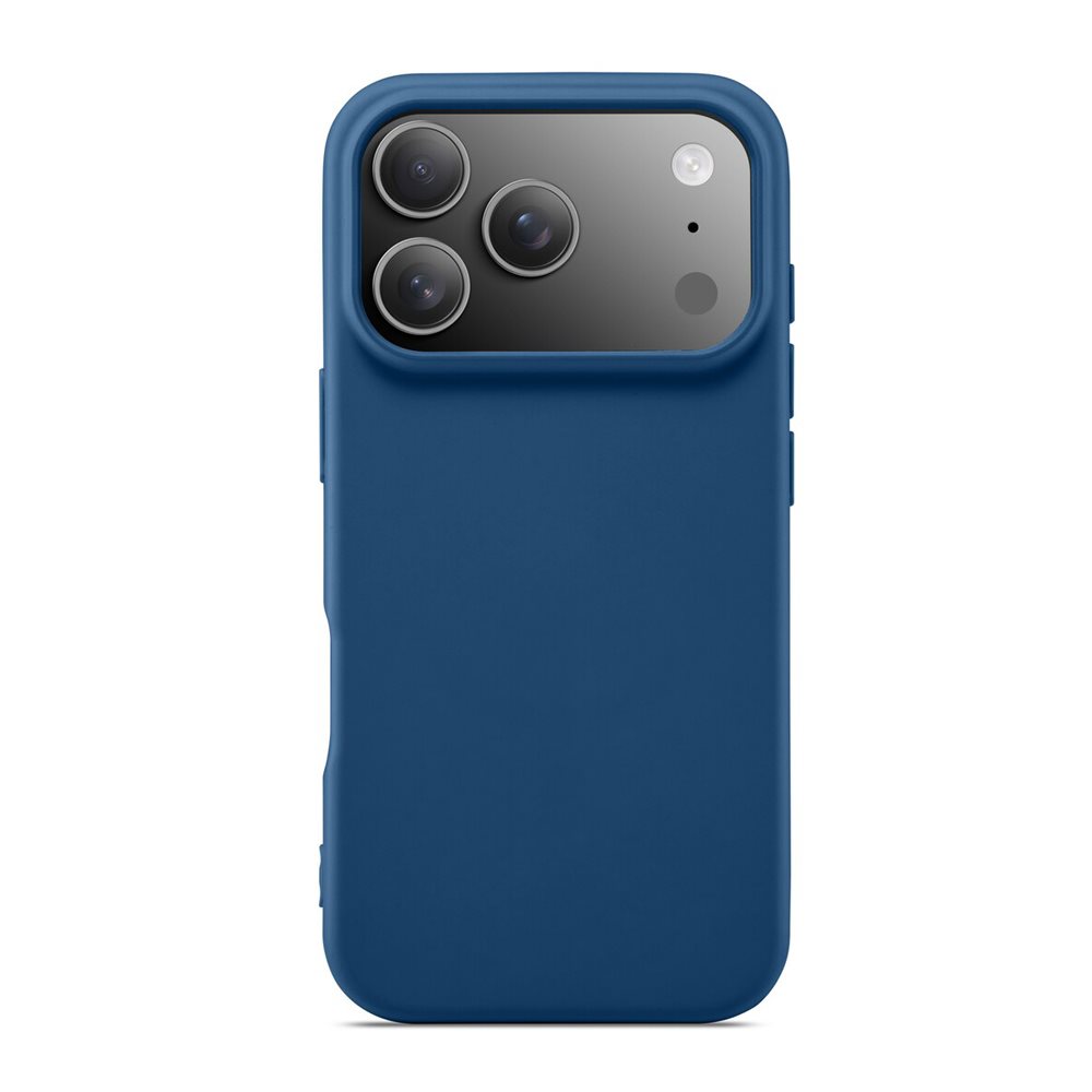 Husă WOO Liquid Silicone pentru iPhone 17 Pro Max, albastru