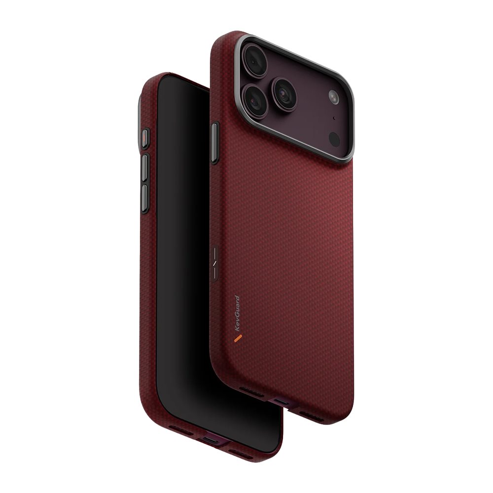 Husă UNIQ Keva Edge Hybrid MagClick pentru iPhone 18 Pro Max, Ember Red