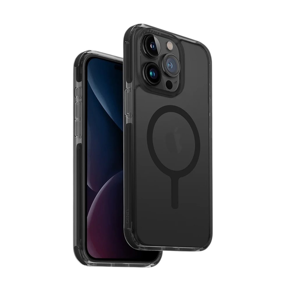 Husă UNIQ Combat MagClick pentru iPhone 14 Pro, Charcoal