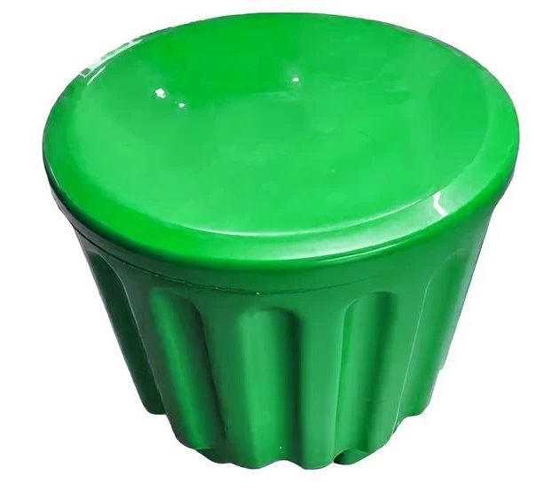 Puf din plastic Modalife Junior, verde