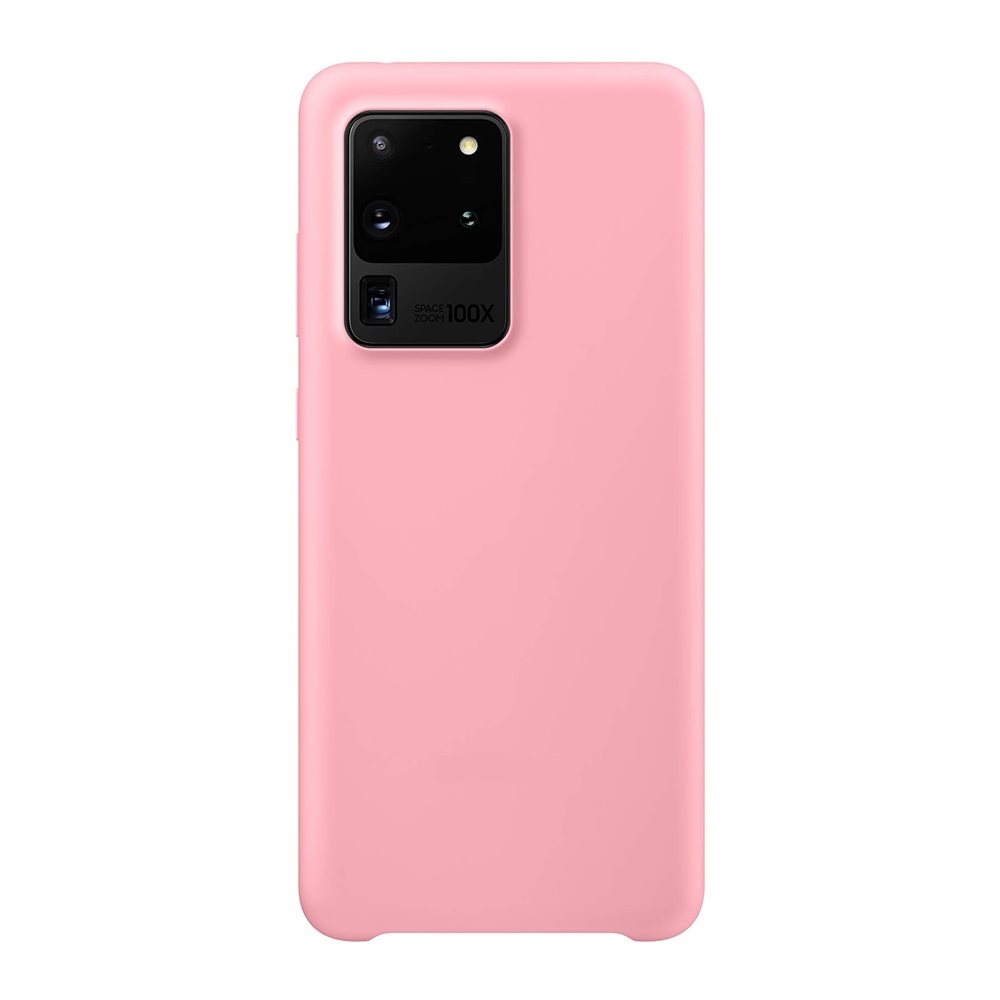 Husă Helmet Liquid Silicone pentru Samsung Galaxy S20 Ultra, roz