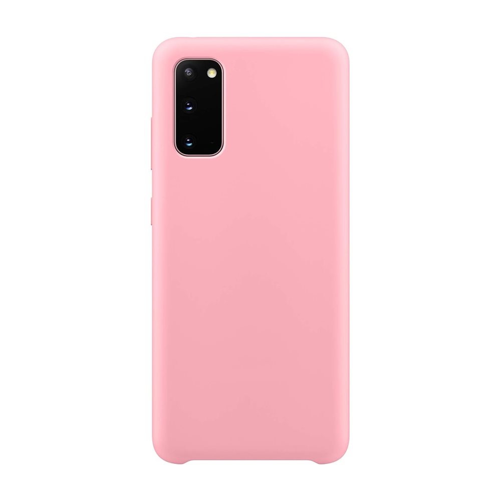 Husă Helmet Liquid Silicone pentru Samsung Galaxy S20, roz