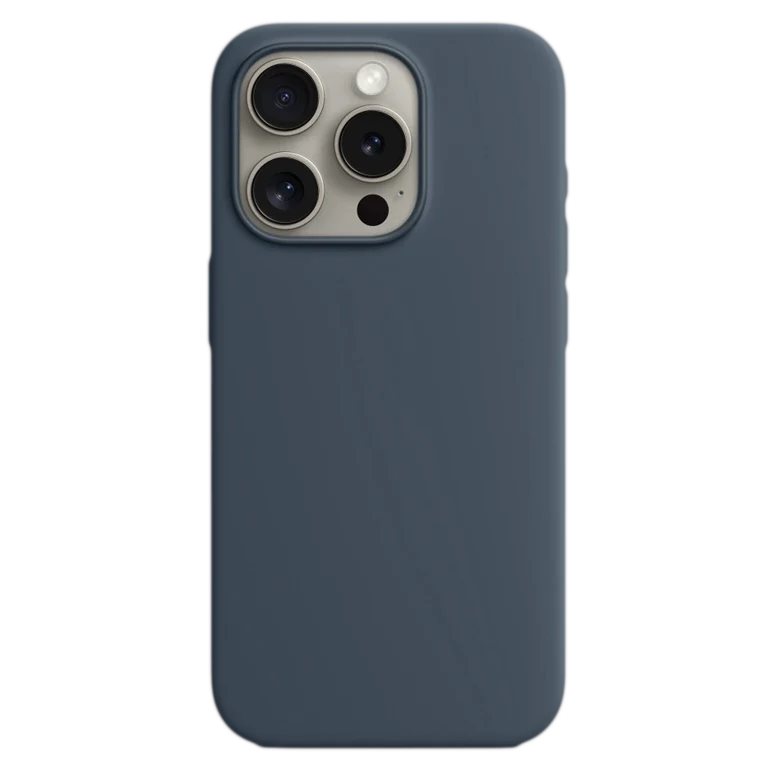 Чехол Silicon Premium for iPhone 15 Pro Storm Blue