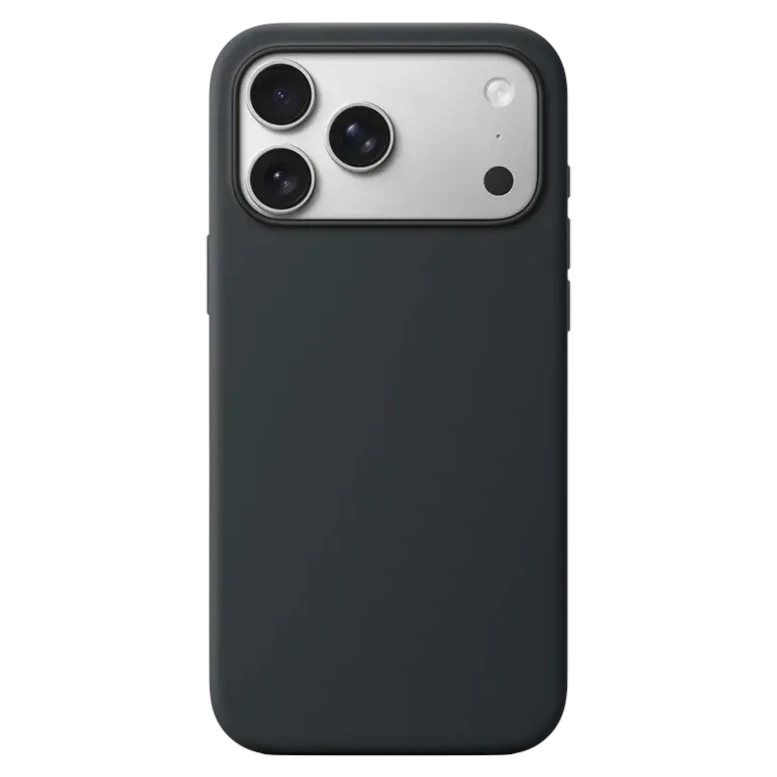 Чехол Silicon Premium iP17 Pro Max Black MagSafe