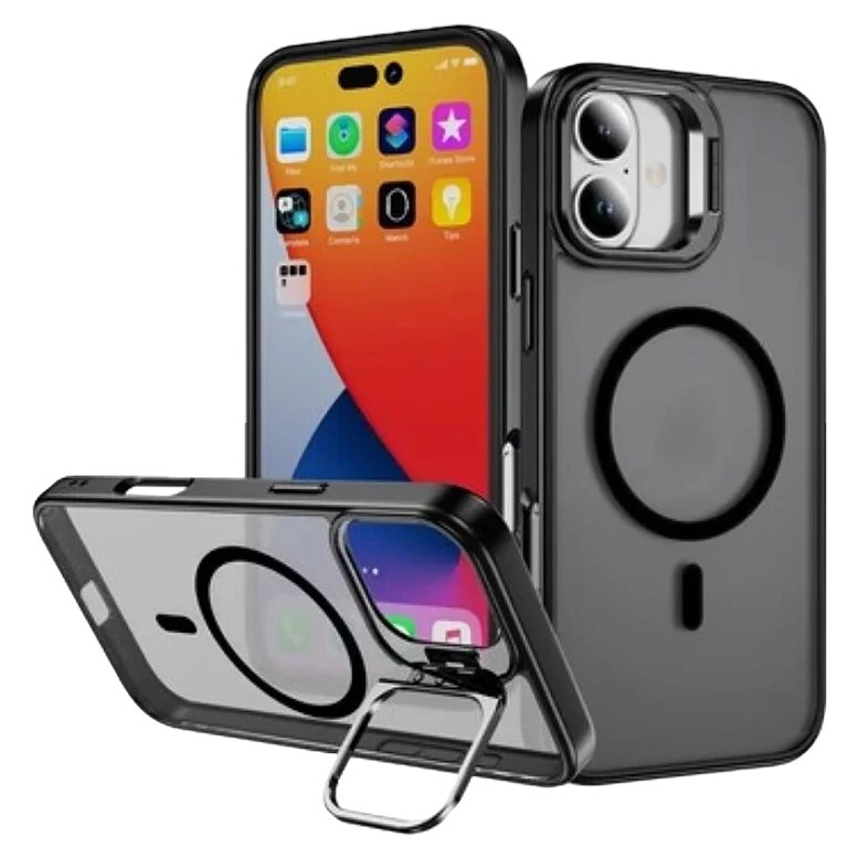 Чехол Screen Geeks Magsafe+Lens Iphone 17 black