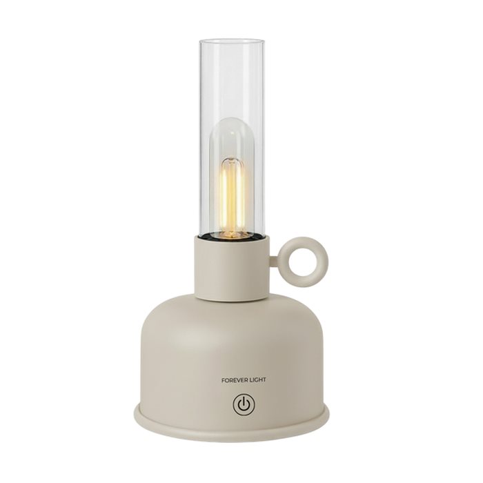Lampă Vintage Petroleum LED Lamp FLR-05 Light Beige