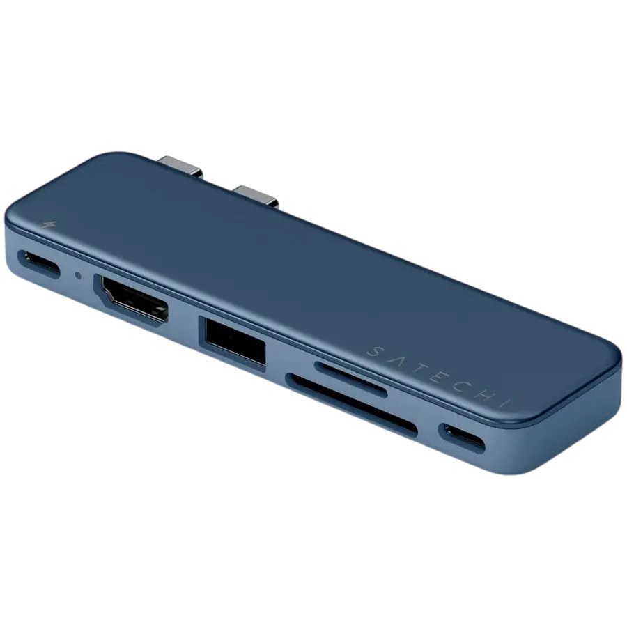 Adaptor SATECHI USB-C Snap Hub, Indigo