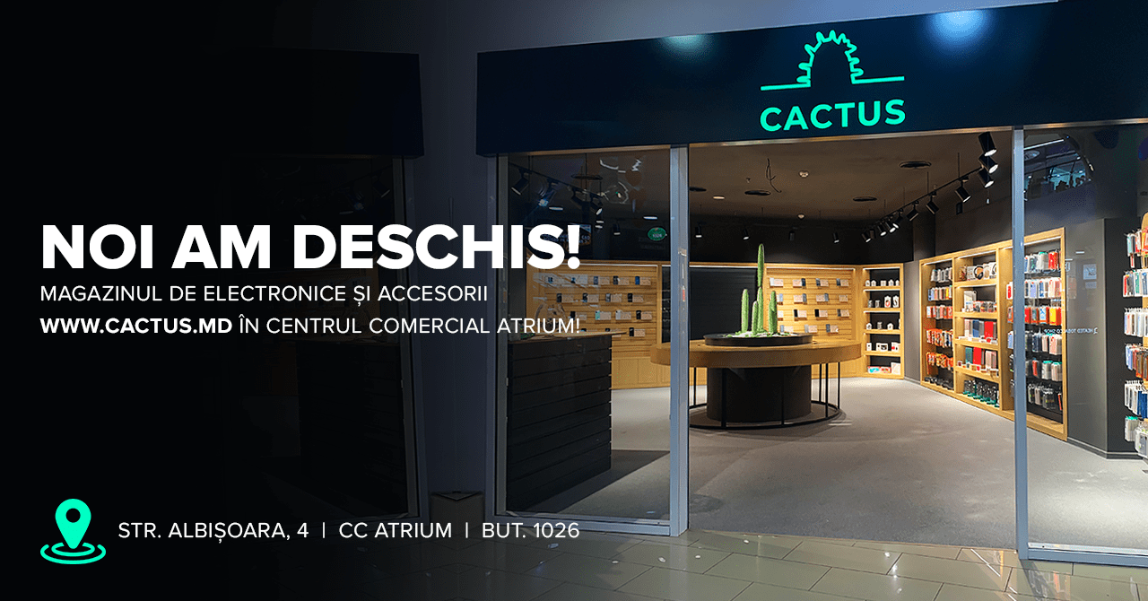 Открытие магазина cactus.md
