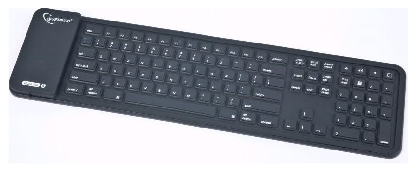 Image Гибкая беспроводная клавиатура Gembird KB-BTF3-B-US Bluetooth (Black)