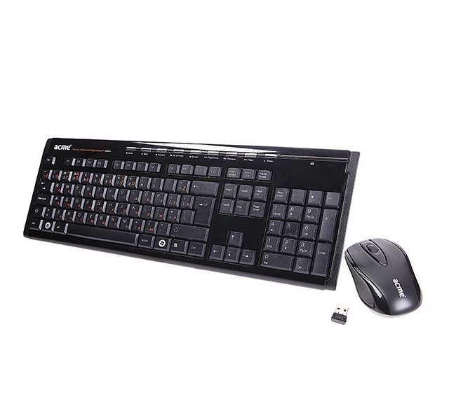 Image Беспроводной комплект клавиатура + мышь Acme Wireless Keyboard and Mouse WS02 USB Black