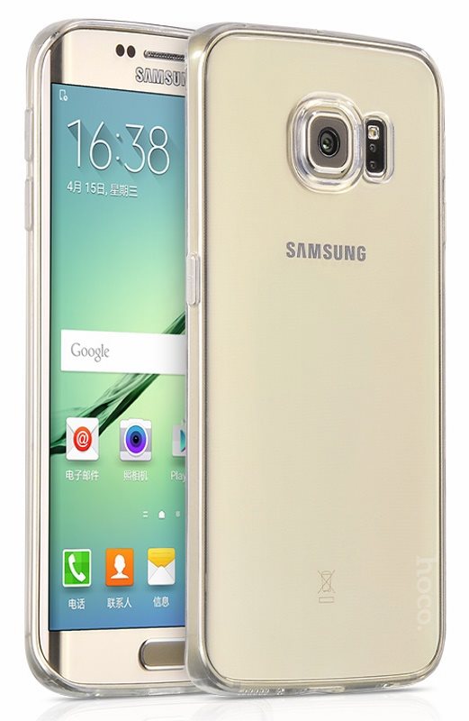 Image Husa tip carcasa din silicon Hoco Silicon Сase For Galaxy S6 Edge (Transparent)