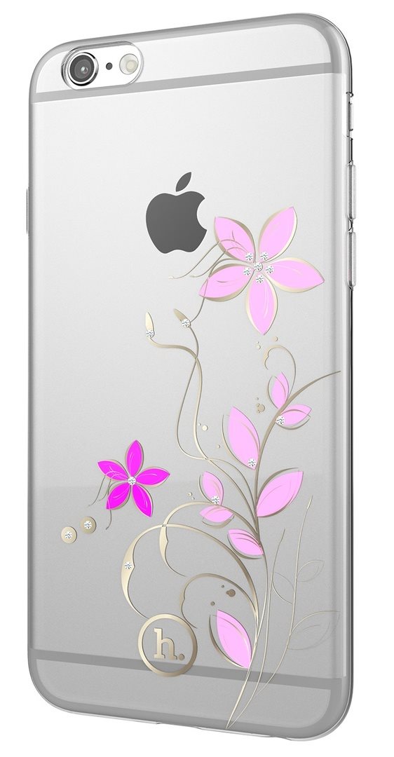 Image Husa tip carcasa din silicon Hoco Super Star Inner Diamond Case iPhone 6 (Flourish Transparent)