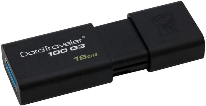 Image USB flash drive Kingston DataTraveler 100 G3 3.0 16Gb Black (DT100G3/16GB)