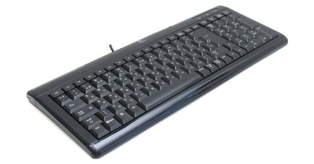 Image Tastatura Logitech Ultra Flat USB+PS/2 Black