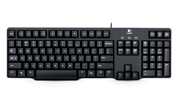 Image Logitech Classic Keyboard K100 Black