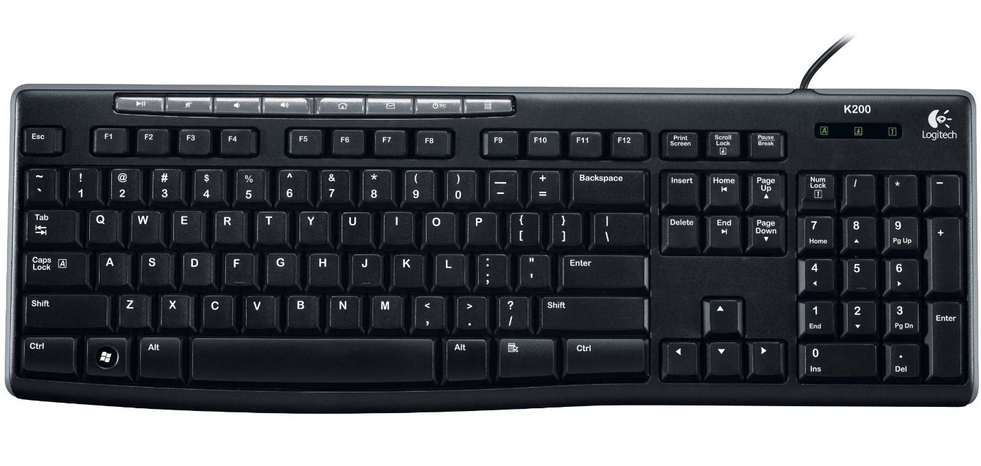 Image Клавиатура Logitech Keyboard K200 for Business USB Black
