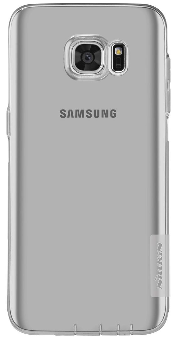 Image Силиконовый чехол-накладка Nillkin Nature Samsung Galaxy S7 Edge G935 (Transparent Gray)