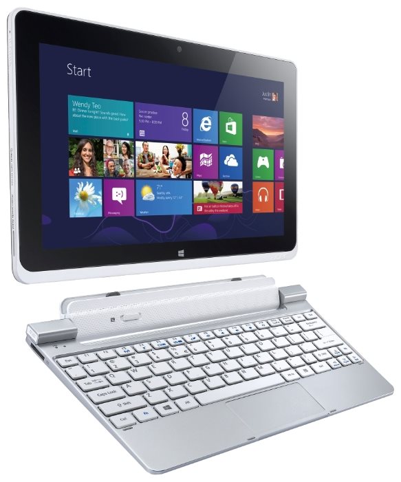 Tableta Acer Iconia W510 + Dock 64Gb Silver (27602G06ASS/NT.L0MEU.011)