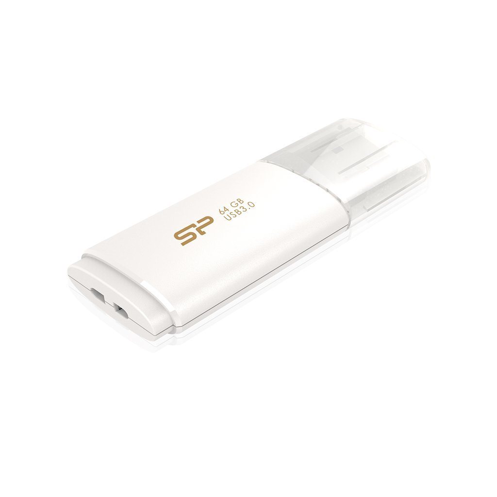 Image USB flash накопитель Silicon Power Blaze B06 3.0 64Gb White (SP064GBUF3B06V1W)