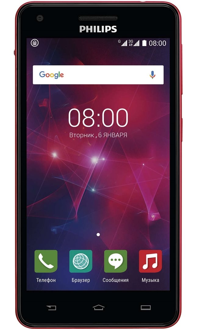 Philips V377 8Gb Black Red