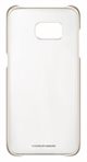 Image Силиконовый чехол-накладка Samsung Clear Cover Galaxy S7 Edge Original (Gold)