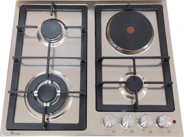 Image Варочная панель Tornado TEXTUR6045 Combi Iron Inox