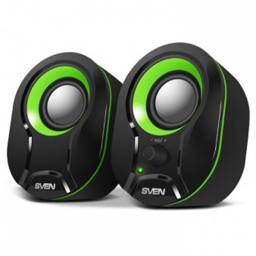 Компьютерные колонки Sven 290 Black/Green